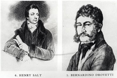 ヘンリーソルト（1780〜1827）とバーナーディーノドロヴェッティ（1776-1852）の肖像 作： English School