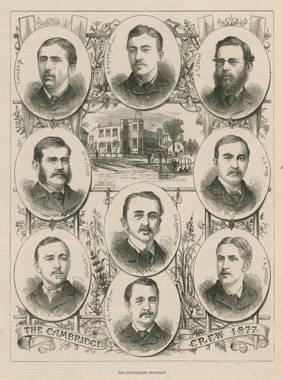1877ケンブリッジの乗組員の肖像画 作： English School