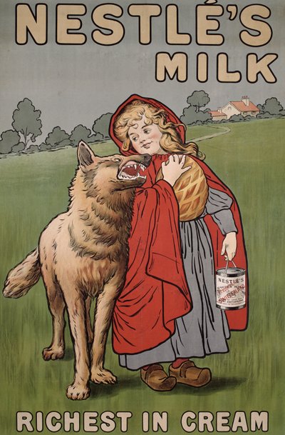 ネスレミルクの広告ポスター、1900 作： English School
