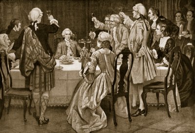 ホリールードのチャールズエドワード王子、イギリス国民のハチンソン物語のイラスト、1923年頃 作： English School