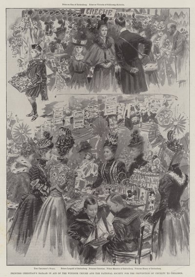 ウィンザークレシェと全米子供虐待防止協会を支援するクリスチャン王女のバザール 作： English School