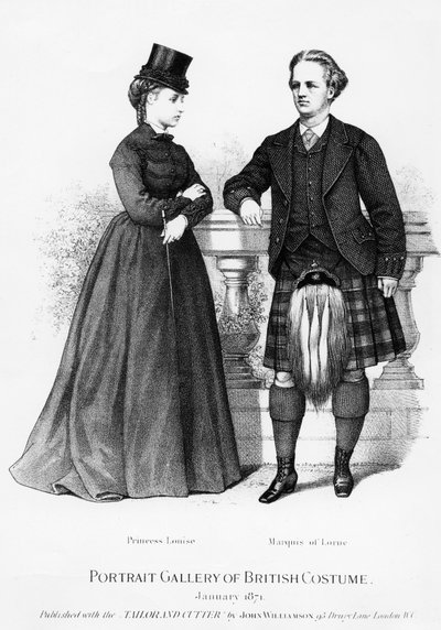 ルイーズ王女とローンの侯爵、1871年 作： English School