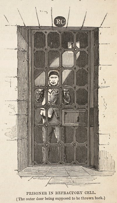 ロンドンの刑務所刑務所のイラストと、ヘンリーメイヒューとジョンビニーによる刑務所の生活の情景。 1862（e 作： English School
