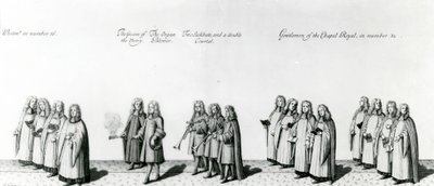 ジェームズ2世の戴冠式の行列、1687 作： English School