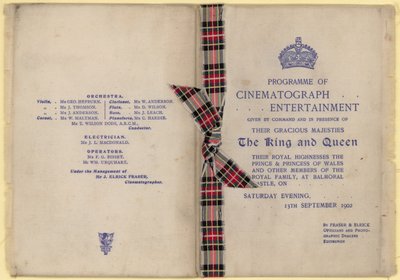 王と女王の前でのシネマトグラフエンターテイメントのプログラム 作： English School