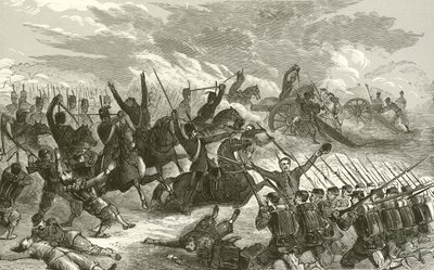ヴェルスのフランス軍バッテリーに対するプロイセンの攻撃 作： English School