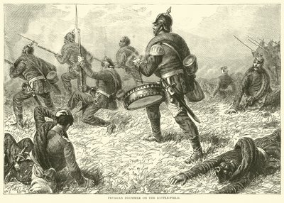 1870年9月、戦場でプロイセンのドラマー 作： English School