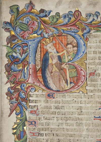 詩篇とサラム使用カレンダー、c.1425-75 作： English School