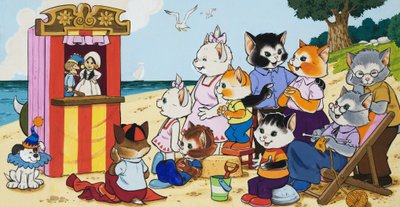 海辺でのパンチとジュディのショー 作： English School