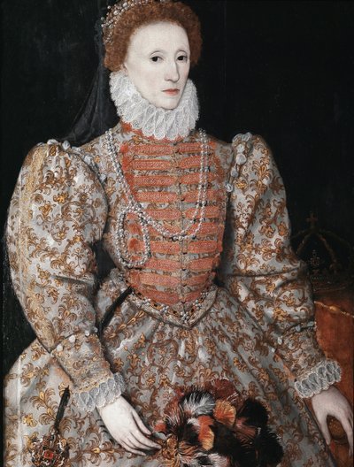 クイーン・エリザベス1世 1575年頃 （油彩・パネル 作： English School