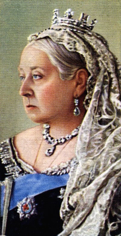 Queen Victoria (väri litho) 作： English School