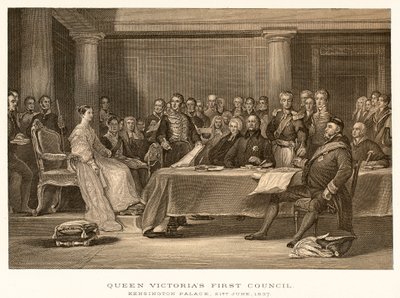 ビクトリア女王の最初の評議会 作： English School