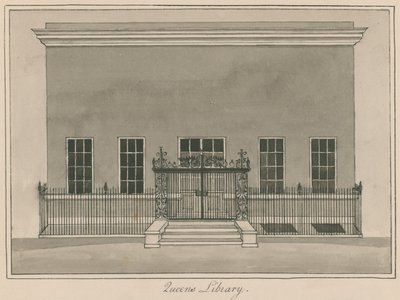 クイーンズ図書館、セントジェームスパーク、ロンドン（紙にトイレ） 作： English School