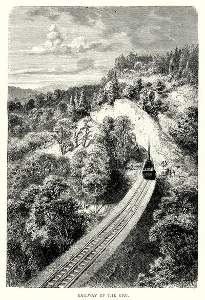 リギ登山鉄道（エングレーヴィング） 作： English School