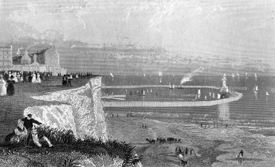 ラムズゲート港、1840年代頃 作： English School