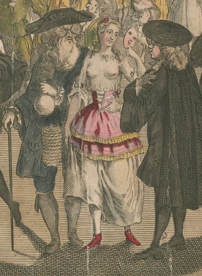 Ranelagh Gardens。ヴェネツィア大使の仮面舞踏会、1749年 作： English School