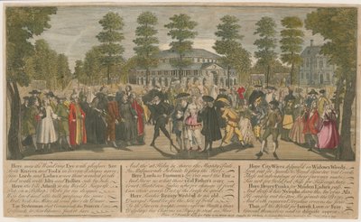 Ranelagh Gardens。ヴェネツィア大使の仮面舞踏会、1749年 作： English School