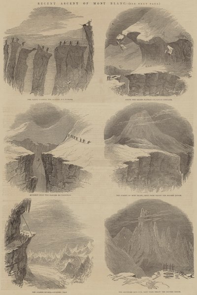 最近のモンブラン登頂（彫刻 作： English School