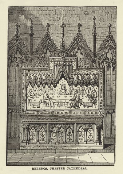 Reredos、チェスター大聖堂 作： English School
