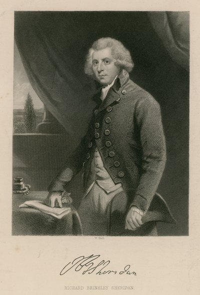 Richard Brinsley Sheridan、劇作家、詩人、劇場マネージャー 作： English School