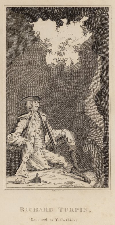 1739年にヨークで処刑されたリチャードターピン 作： English School