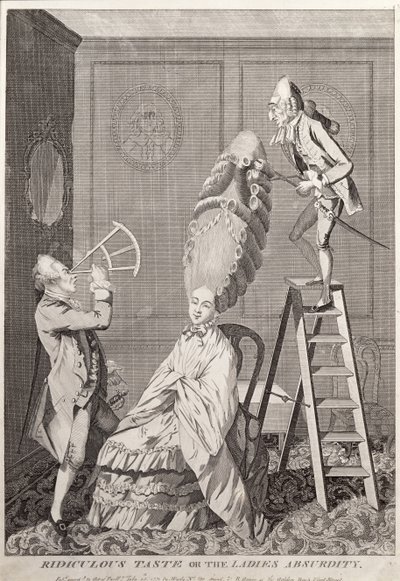 ばかげた味や女性不条理、パブ。 A.ダーリー、ロンドン、1771年 作： English School