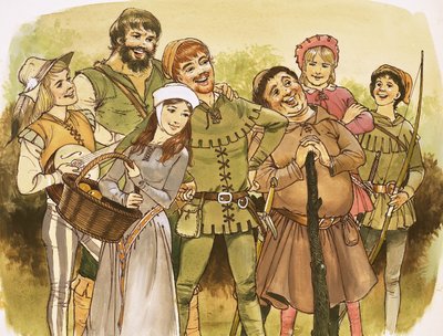 ロビンフッドと彼の陽気な男性 作： English School