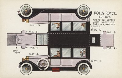Rolls Royce Cut Out（カラーリトグラフ 作： English School