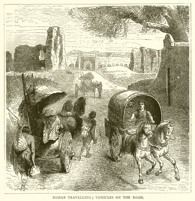 ローマ旅行;道路上の車両 作： English School