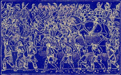 ローマの兵士と野蛮人の捕虜、世界の挿絵の歴史からの挿絵、1880年頃出版（デジタル強化画像） 作： English School
