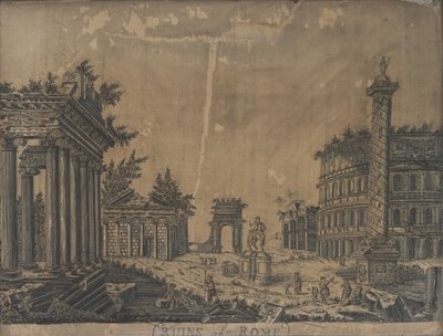 ローマの遺跡、1780年代 作： English School