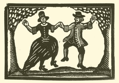 素朴な踊り子たち（木版画 作： English School
