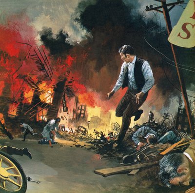 1906年4月18日のサンフランシスコ地震 作： English School