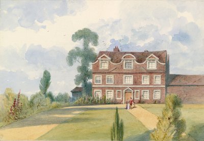 サンドフォードマナーハウス、ロンドン、フラム、以前はネルグウィンの居住地（紙にトイレ） 作： English School