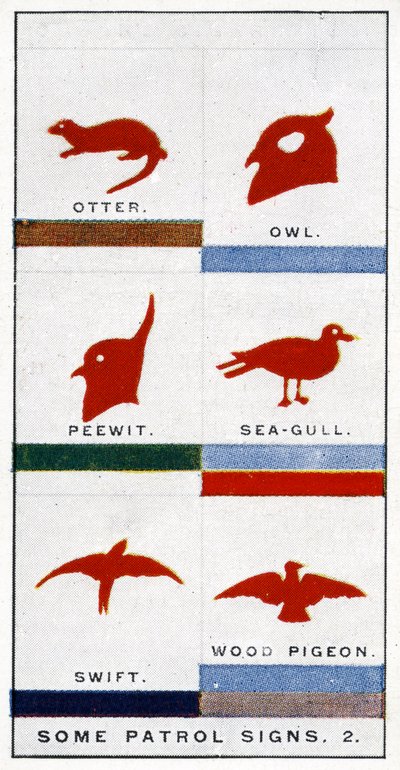 スカウトパトロール標識、1929 作： English School