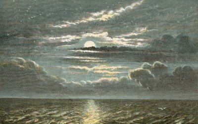 満月の夜の海 作： English School