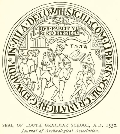 ラウスグラマースクール、AD 1552のシール 作： English School