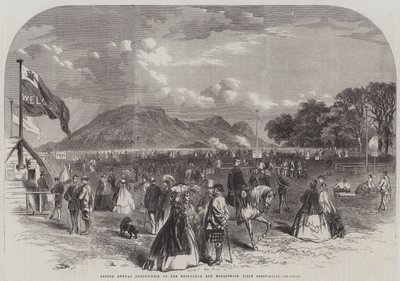 Edinburgh and Midlothian Rifle Associationの第2回年次大会（彫刻）。 作： English School