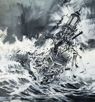 海の歩哨（ファロス灯台の破壊） 作： English School