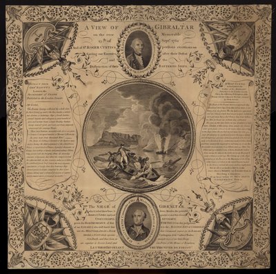 ジブラルタルの包囲、1779-1783 作： English School