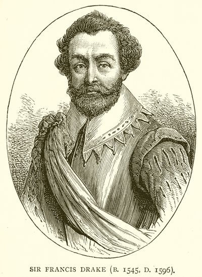サー・フランシス・ドレイク（B. 1545、D. 1596） 作： English School