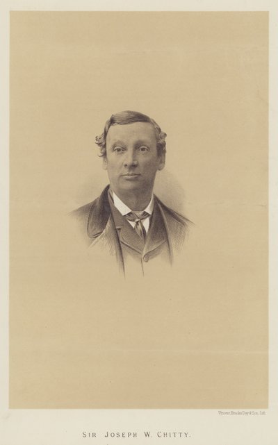 Sir Joseph W Chitty (litho) 作： English School