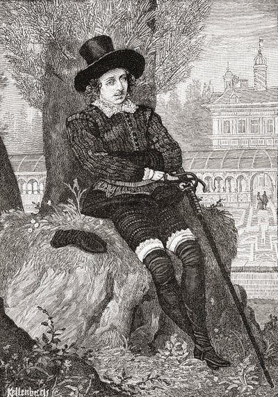 フィリップシドニー卿、JRグリーン著「イギリス人の短い歴史」から1893年に出版 作： English School