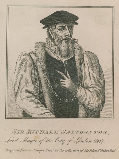 1597年ロンドン市長、リチャード・サルトンストン卿 作： English School