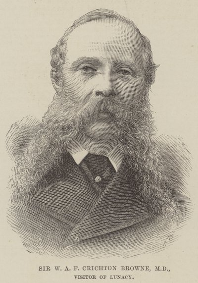 Sir W A F Crichton Browne, MD, Visitor of Lunacy (e.g. engraving) 作： English School