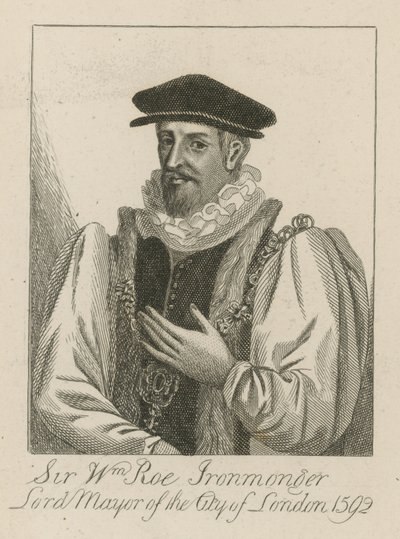 1592年ロンドン市長、ウィリアム・ロー卿、アイアンモンガー 作： English School