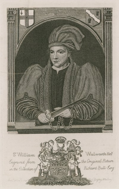 ロンドン市長、ウィリアムウォルワース卿、1370年 作： English School