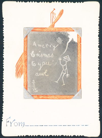 ブラックボード、クリスマスカードのスケッチ 作： English School