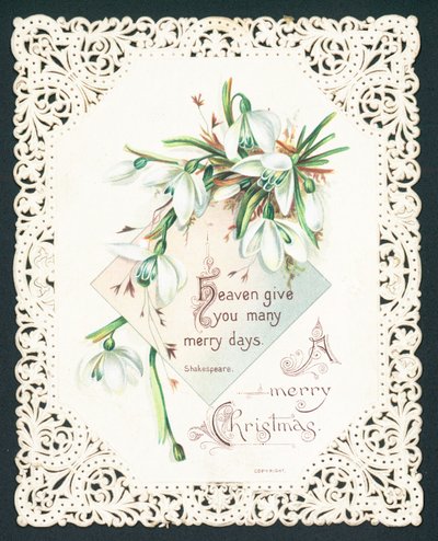 スノードロップ、クリスマスカード 作： English School