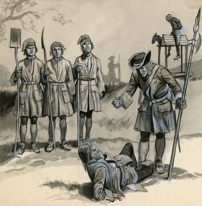 アン女王の統治下の兵士 作： English School